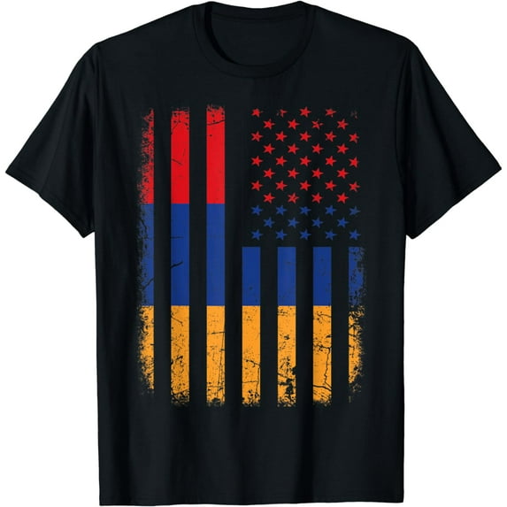 Armenian American Flag Armenia America Pride Heritage T-Shirt