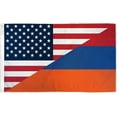 thumbnail image 1 of Armenian American Friendship Flag 3x5 ft Combination Armenia US USA America 100D, 1 of 2