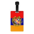thumbnail image 1 of Armenian National Emblem Luggage Tag Name Id Card Suitcase Labels Identifiers Pvc Baggage Tags, 1 of 6