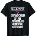thumbnail image 1 of Armenian Pride Genocide Survivor Grandchild Flag Shirt T-Shirt, 1 of 4