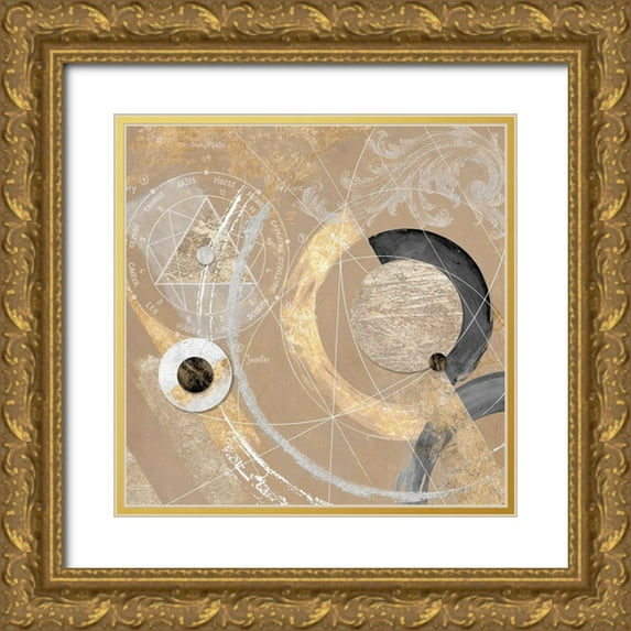 Armenti, Arturo 20x20 Gold Ornate Wood Framed with Double Matting Museum Art Print Titled - Costellazioni II