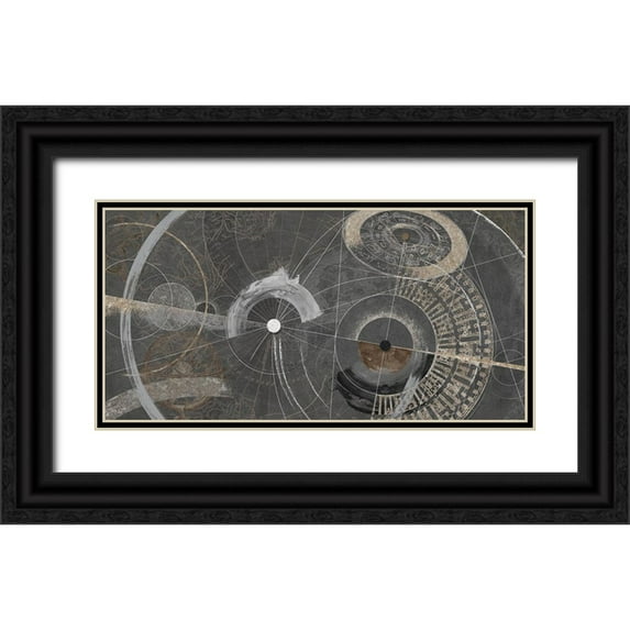 Armenti, Arturo 32x18 Black Ornate Wood Framed with Double Matting Museum Art Print Titled - Proiezioni zodiacali