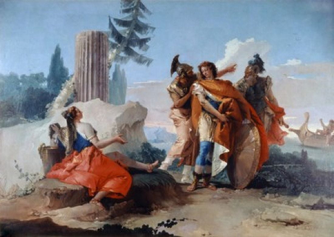 Armida Abandoned By Rinaldo C1755 Giovanni Battista Tiepolo (1696-1770 Italian) Art Institute of Chicago Illinois USA Canvas Art - Giovanni Battista Tiepolo (18 x 24)