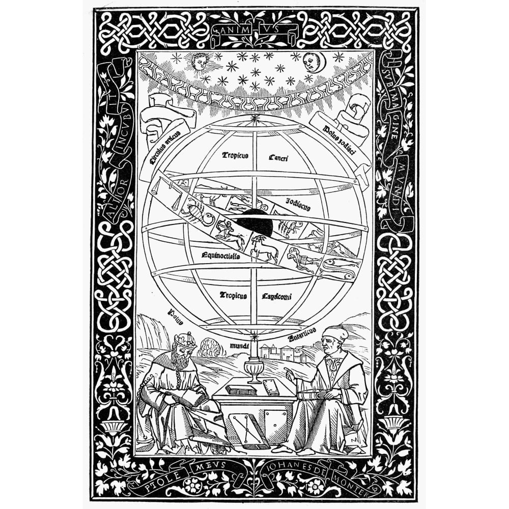 Germanic Sphere Armillary Sphere 1543. Nptolemy The Alexandrian Astronomer And The ...