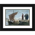 thumbnail image 1 of Armitage, Edward 32x23 Black Ornate Wood Framed with Double Matting Museum Art Print Titled - Christ Calling James and John, 1 of 4
