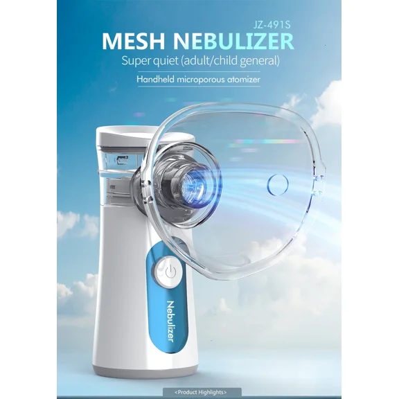 Armitec Rechargeable Respiratory Comfort System - Ultrasonic Cool Mist, 0.5-5m Particles, Portable Personal Humidifier for Home & Travel