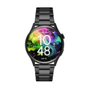 Armitron Quantum Adult 45mm w/Voice Assistant & Backlight Smart Watch w/Quick Release Band & Charging Cable, Black