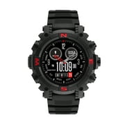 Armitron Sync Adult 53mm w/Voice Assistant & Backlight Smart Watch w/Charging Cable & Watch Band, Black