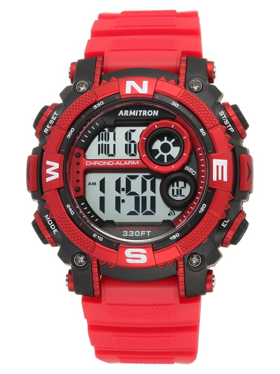 Men's Red Sport Wristwatch