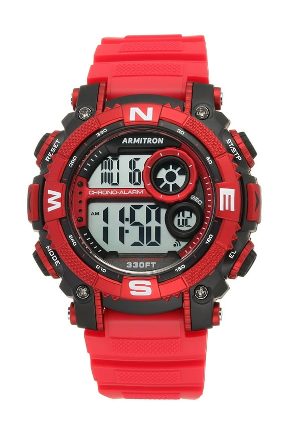 Men's Red Sport Wristwatch