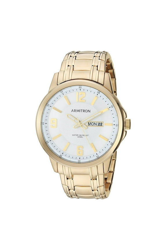 Men's 42mm Day/Date Function Gold-Tone Bracelet Watch