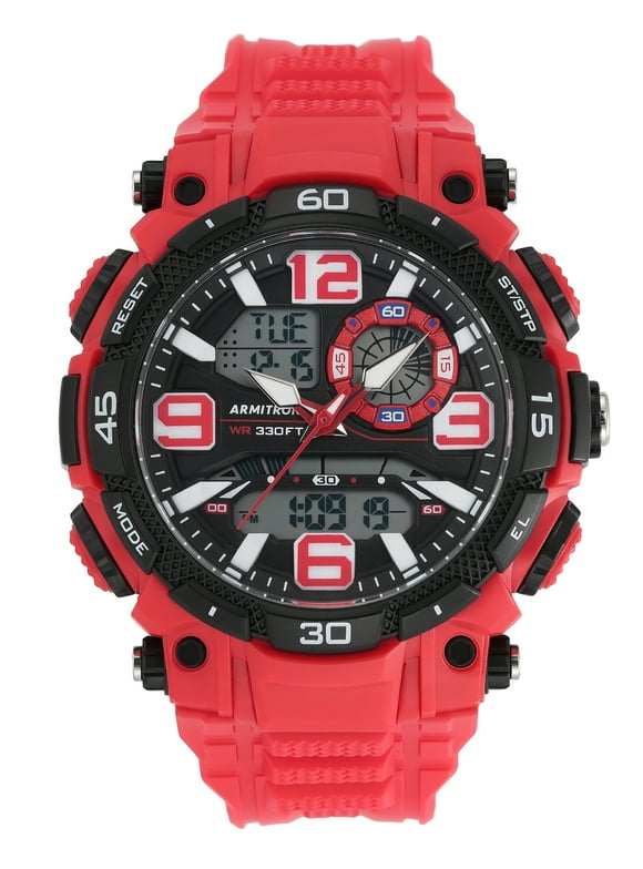 Men's Casual Red Digital Sport Wristwatch