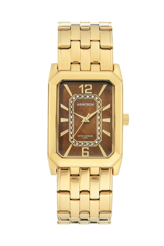 Men's Genuine Crystal Stainless Steel Bracelet Watch