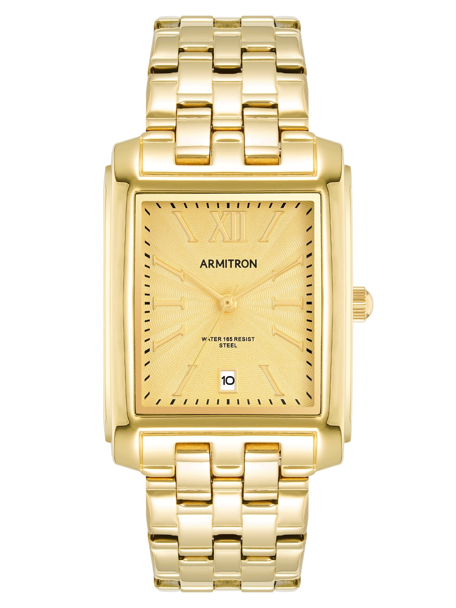 Armitron Mens 205231WTGP Date Function Gold-Tone India | Ubuy