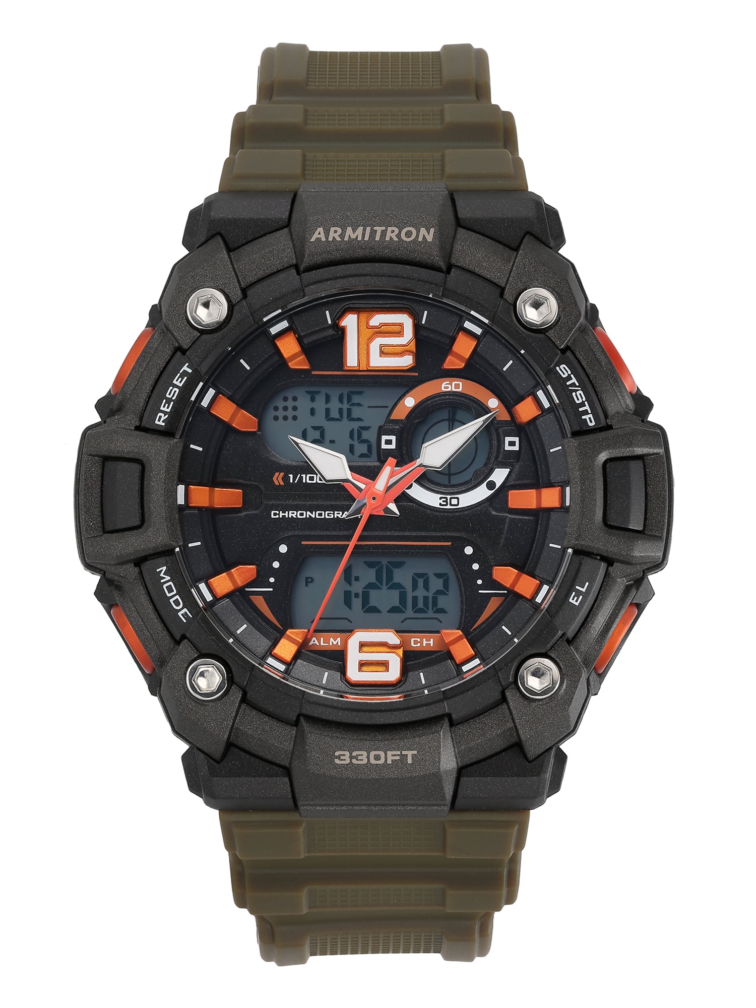 Armitron Men s Sport Analog Digital Watch with Hunter Green Band