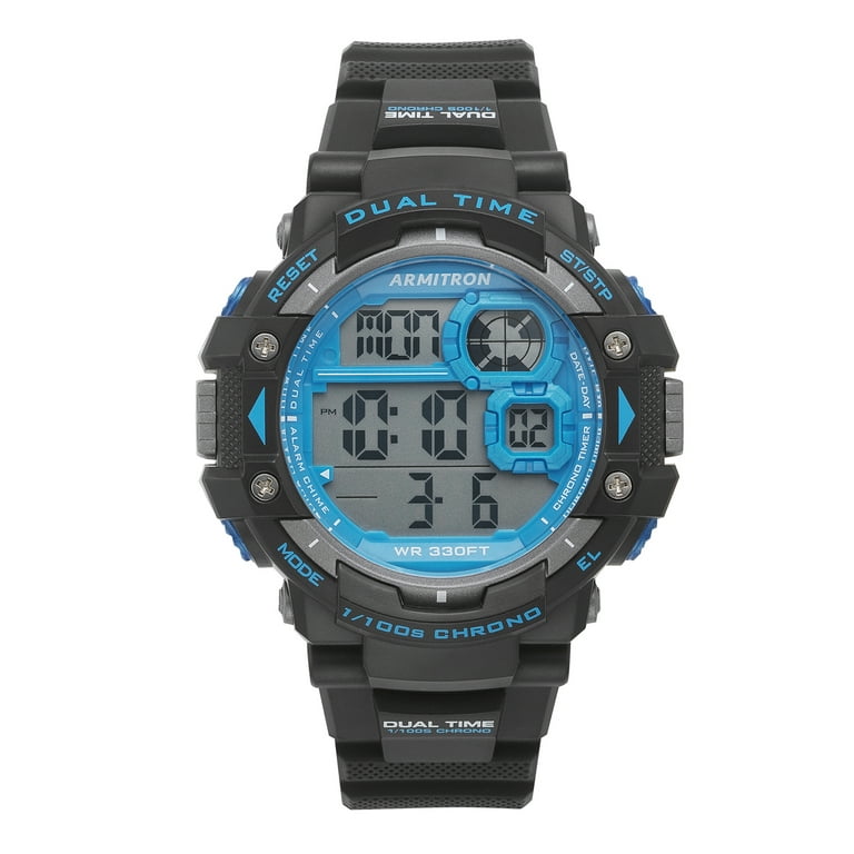 Armitron Men's Sports Black Resin Wristwatch
