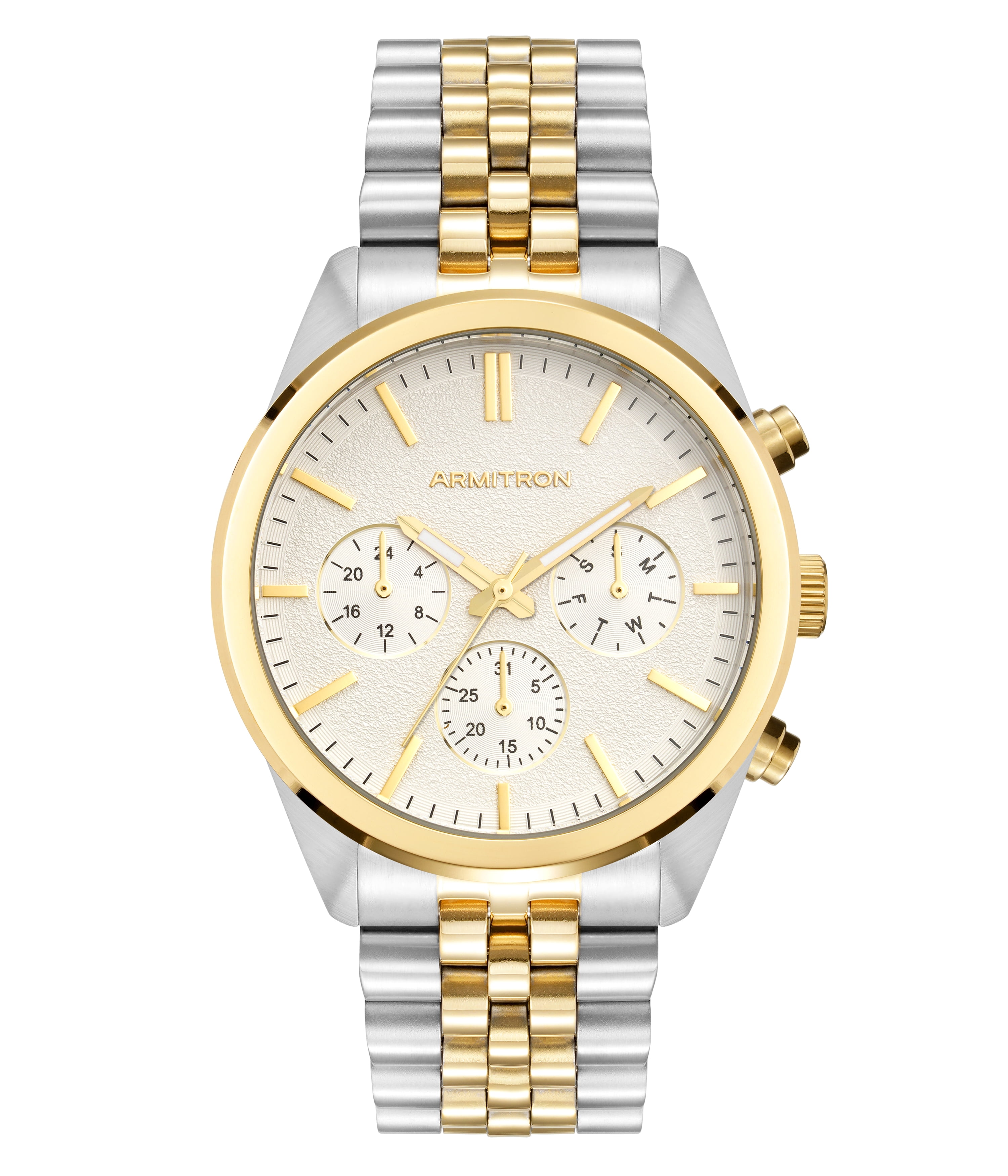 Armitron Adult Men's Analog Metal Two-Tone 42mm Wristwatch
