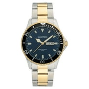 Armitron Mens Two-Tone and Navy Day Date Wristwatch