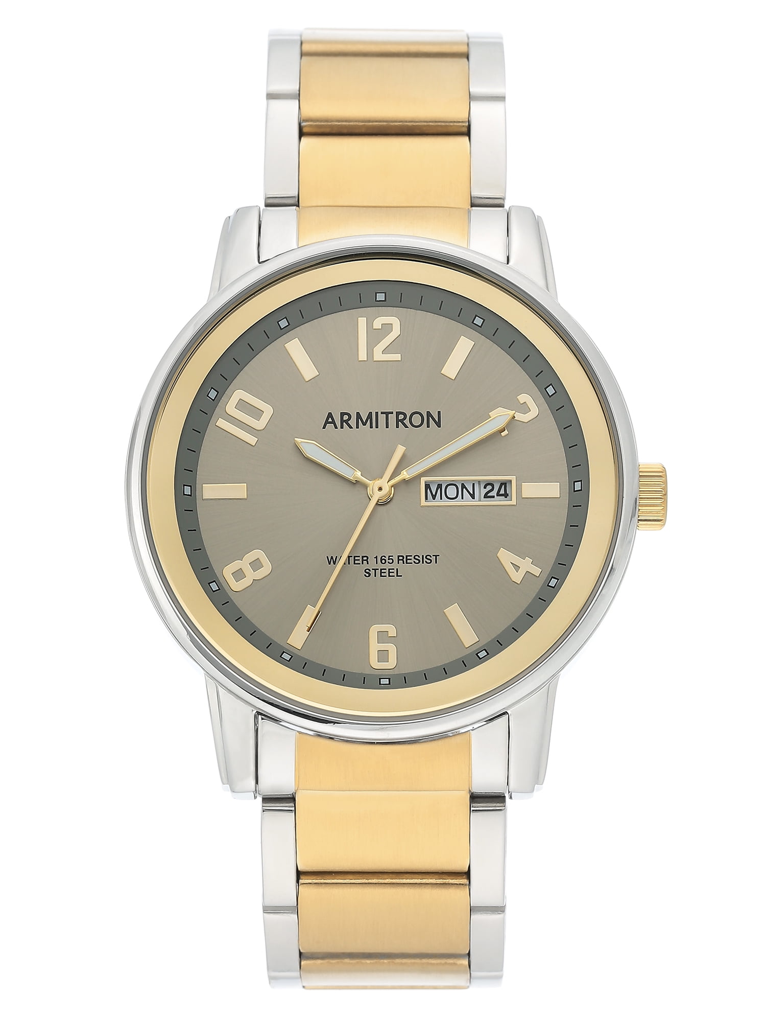 Armitron Men s Two Tone Day Date Dress Watch Bahrain Ubuy