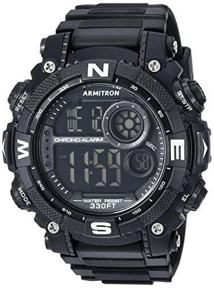 Armitron Sport Orologio Uomo Digitale 40-8231: Cronografo Al Quarzo Con Cinturino In Resina, 44mm