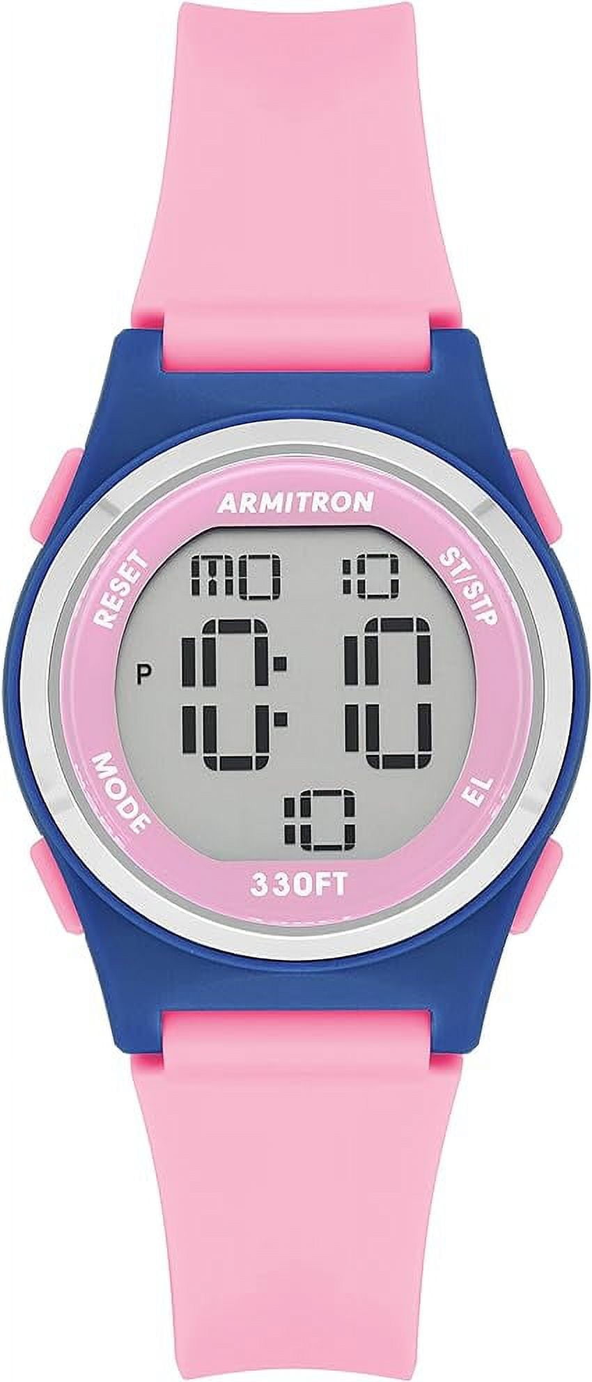 Armitron Sport Women's Digital Chronograph Matte Resin Strap Watch