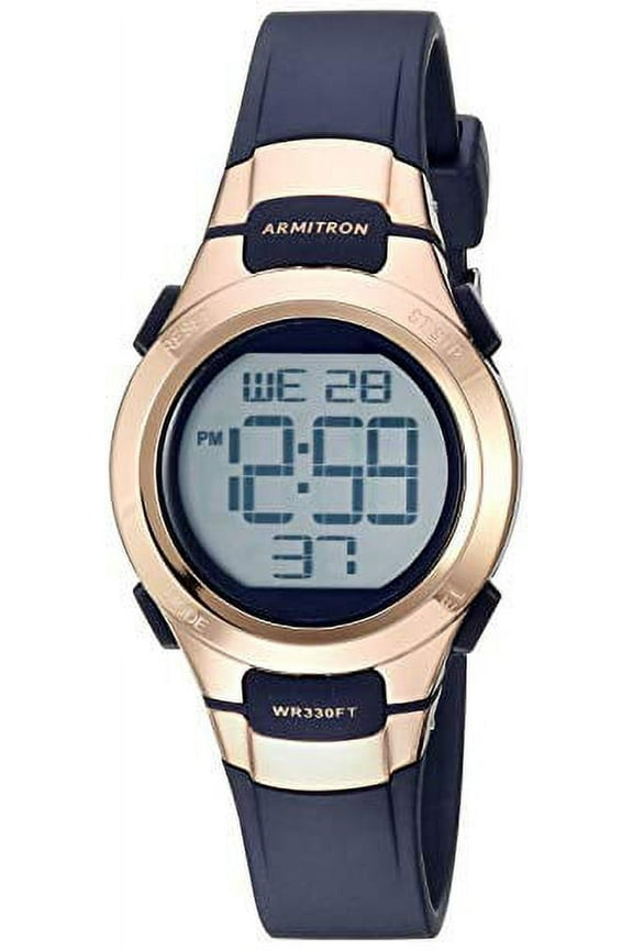 Sport Women's Quartz Sport Watch with Resin Strap, Blue, 11.7 (Model: 45/7012RNV)