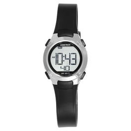 1000HOUR HEARING MARATHON 2020/6〜2021/5 Marathon Men's Digital Full-Size Watch, Black Resin Strap