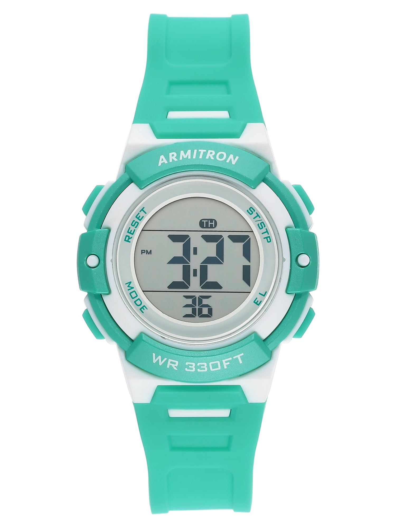 Armitron Unisex Neon Teal and White Digital Sport Watch