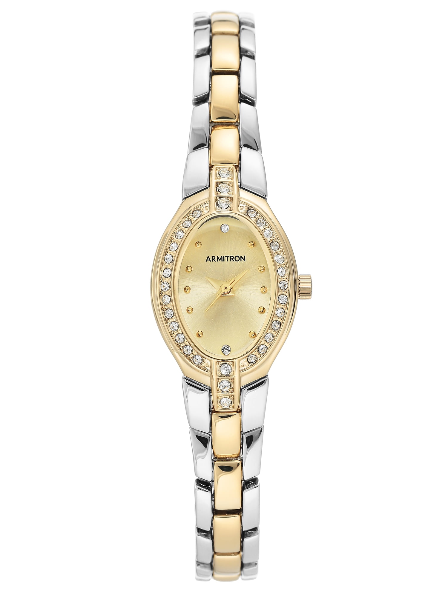 Armitron Womens Two-Tone and Champagne Oval Dial Philippines Ubuy