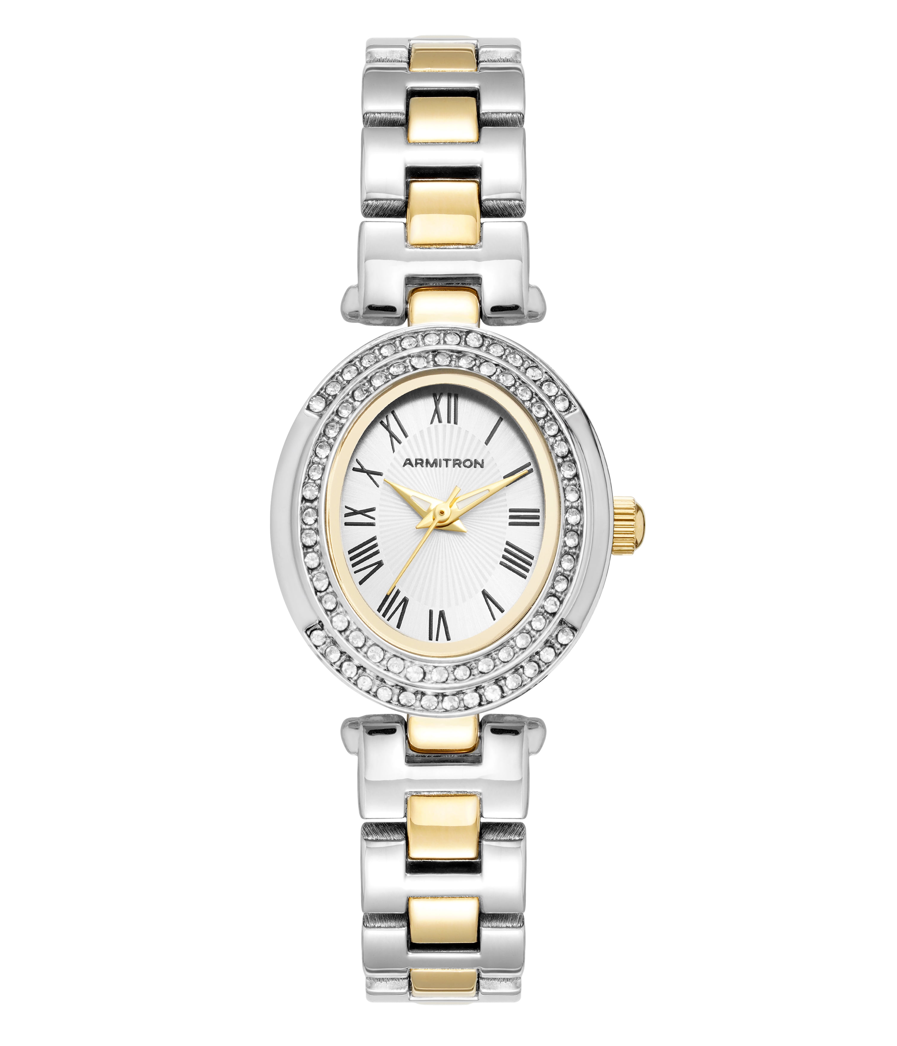 Armitron Adult Women's Analog Metal Two-Tone 32mm Wristwatch