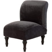 Armless Accent Chair Cover, Stretch Armless Slipper Chair Slipcover Soft Velvet Fabric Armless Chair Cover Slipcover Furniture Protector for Living Room Hotel (