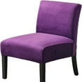thumbnail image 1 of Armless Accent Chair Covers, Stretch Armless Chair Slipcover Velvet Removable Covers Furniture Protector for Living Room Bedroom, 1 of 7