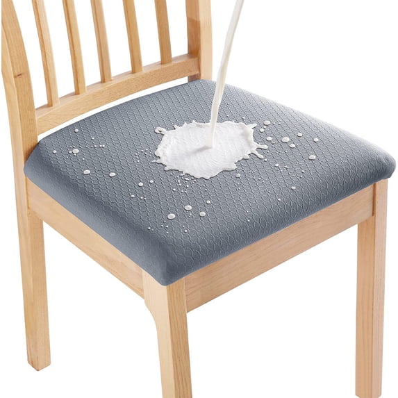 Armless Chair Slipcover, Stretch Jacquard Cross Legged Office Desk Chair Cover, Mid Back Wide Seat Accent Chair Protector Covers for Computer Task Vanity Chairs