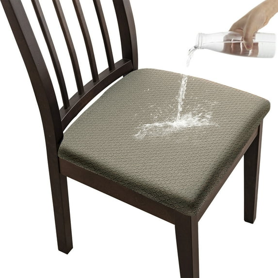 Armless Chair Slipcover, Stretch Jacquard Cross Legged Office Desk Chair Cover, Mid Back Wide Seat Accent Chair Protector Covers for Computer Task Vanity Chairs