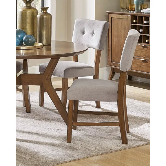 Armless Chairs Tufted Back Dining Chairs Set of 2 Kitchen Dining Furniture Classic Style