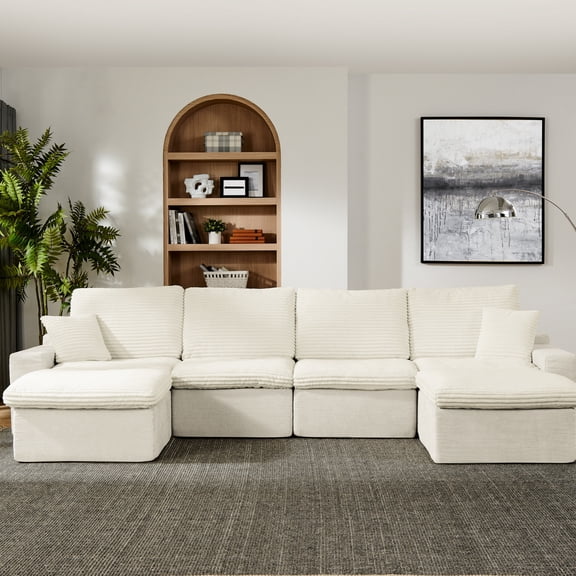 Armless Design + Simplicity - Living Room Layout, Unobstructed Visual Effect