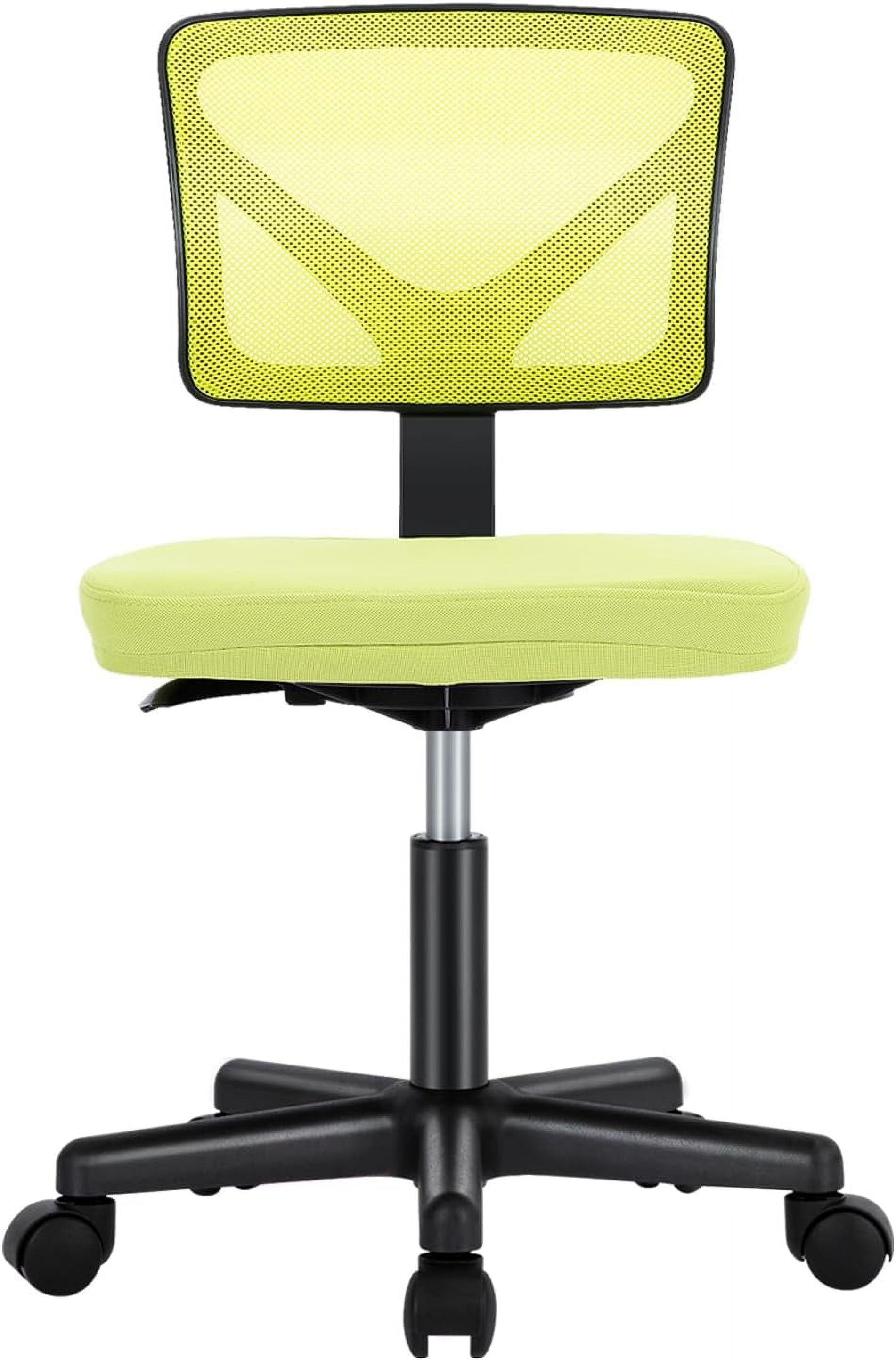 Armless Desk Chairs, Ergonomic Low Back Computer Chair No Arms ...