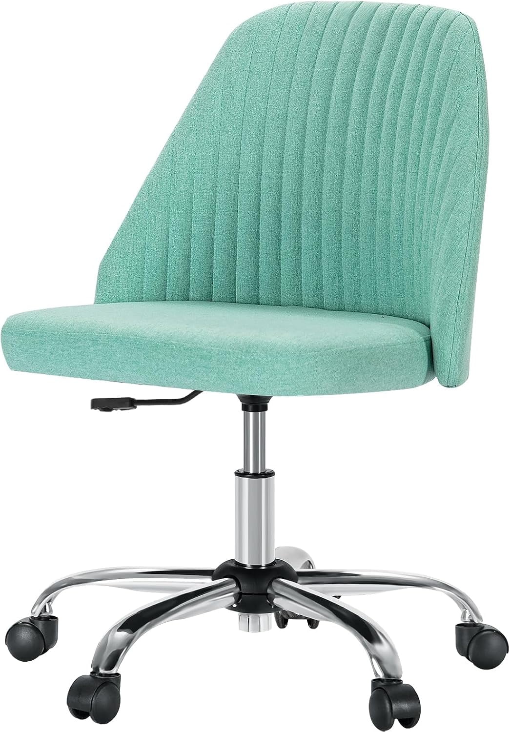 Armless Home Office Chair Cute Desk Chair Modern Adjustable Swivel