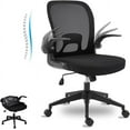 Armless Home Office Desk Chairs Ergonomic Office Chairs with Lumbar