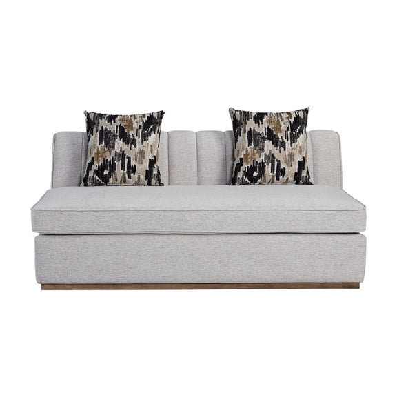 Armless Loveseat with Channel Feature | Perfect for Teen Hangouts | Sinous Springs and Padded Back | Addresses Lack of Durability