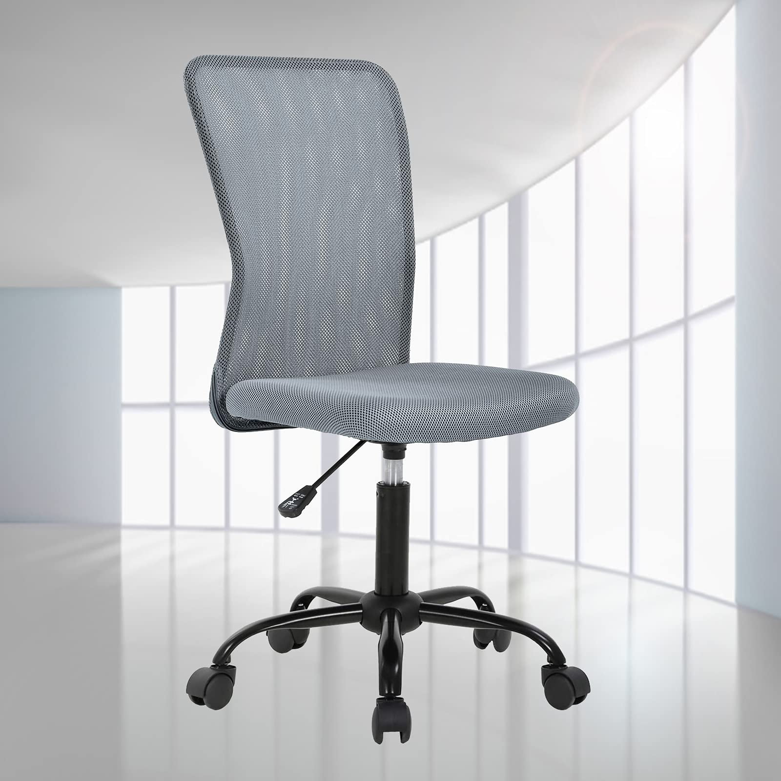 Armless Office Chair Ergonomic Desk Chair Computer Chair Mesh Home Desk