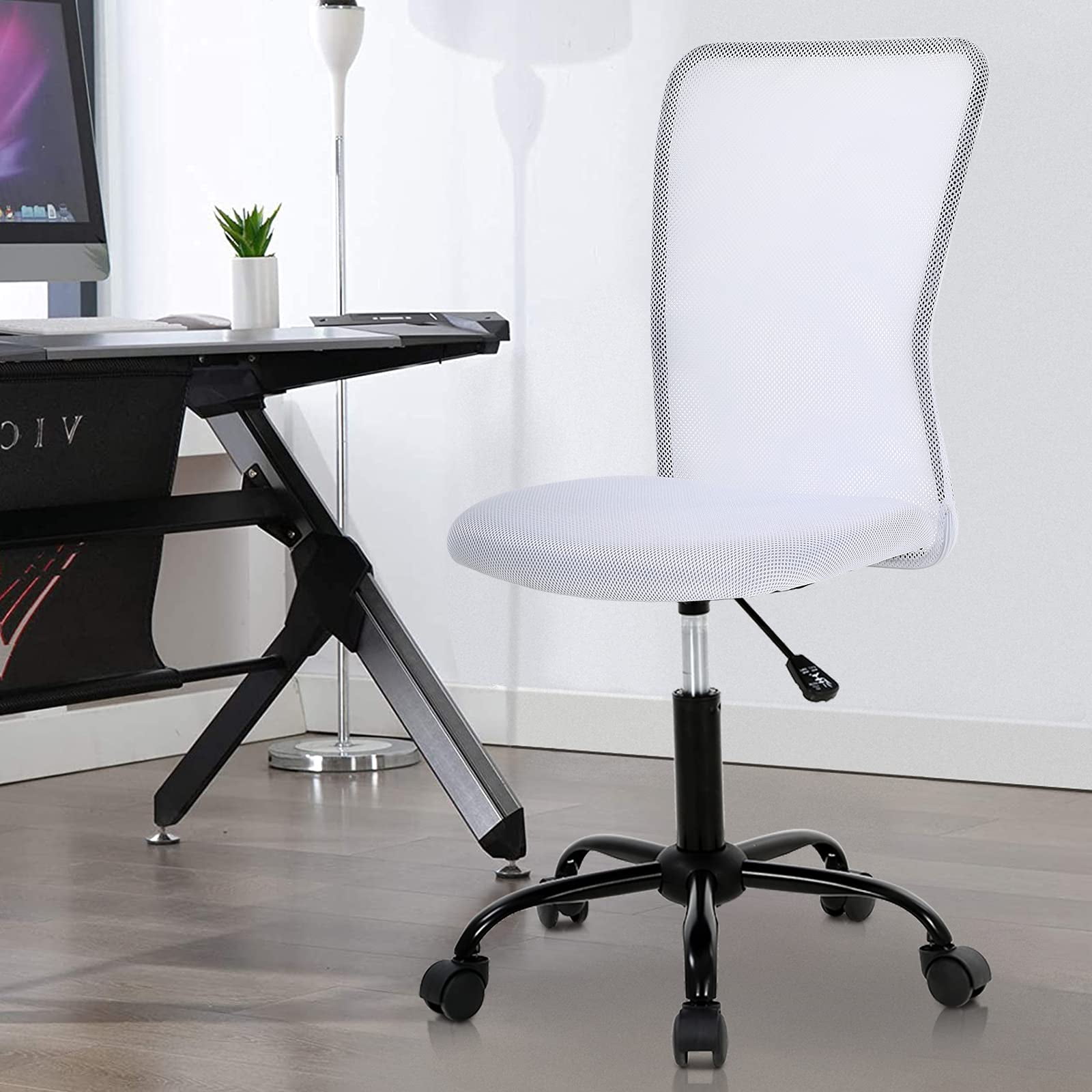 Armless Office Chair Ergonomic Desk Chair Computer Chair Mesh Home Desk Chair with Adjustable