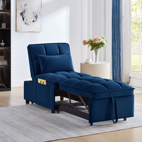 Armless Single Sofa Bed / Sleek Design / Fit Any Space
