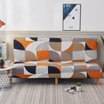 thumbnail image 1 of Armless Sofa Bed Cover Stretch Spandex Sofa Bed Slipcover Folding Couch Sofa Futon Cover Without Armrests Furniture Protector for Living Room Pets Orange, 1 of 8