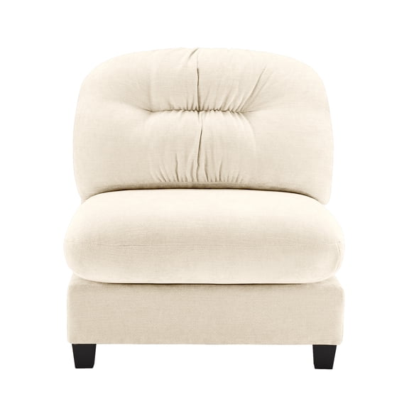 Armless Sofa- Beige
