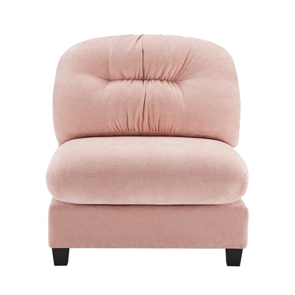 Armless Sofa-Pink