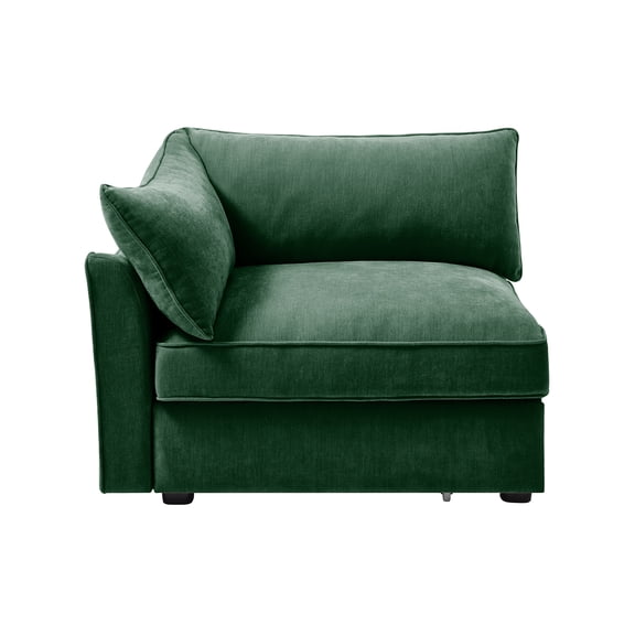 Armless Sofa Velvet-Camel