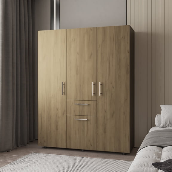 Armoire Elma, Bedroom, Macadamia