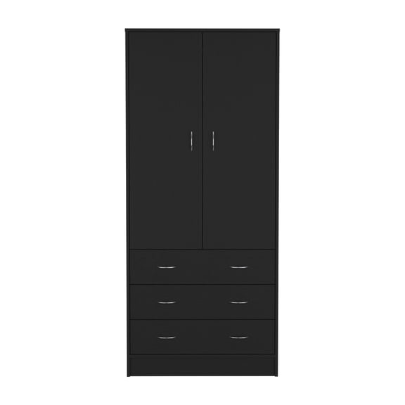 Armoire Ramey, Bedroom, Black