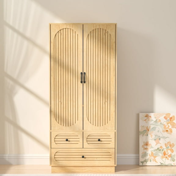 Armoire Wardrobe Closet with Drawers, Clothing Storage Cabinets with Doors, Wardrobe Storage Cabinet